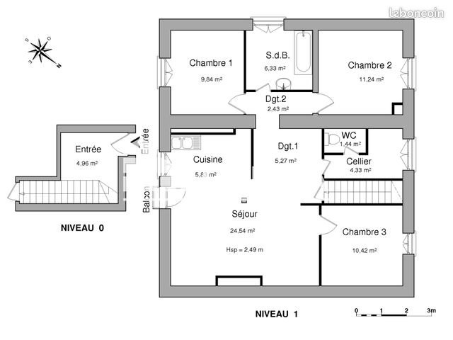 Appartement à louer, 81m², La Francheville