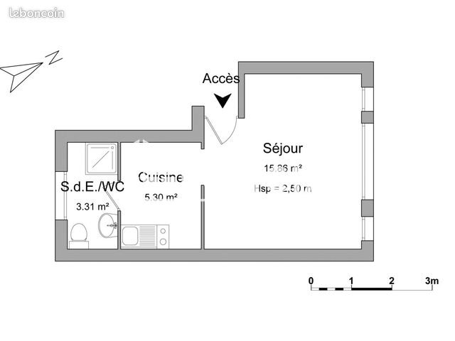 Appartement à louer, 24m², Rethel