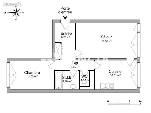 Appartement à louer, 54m², Nancy