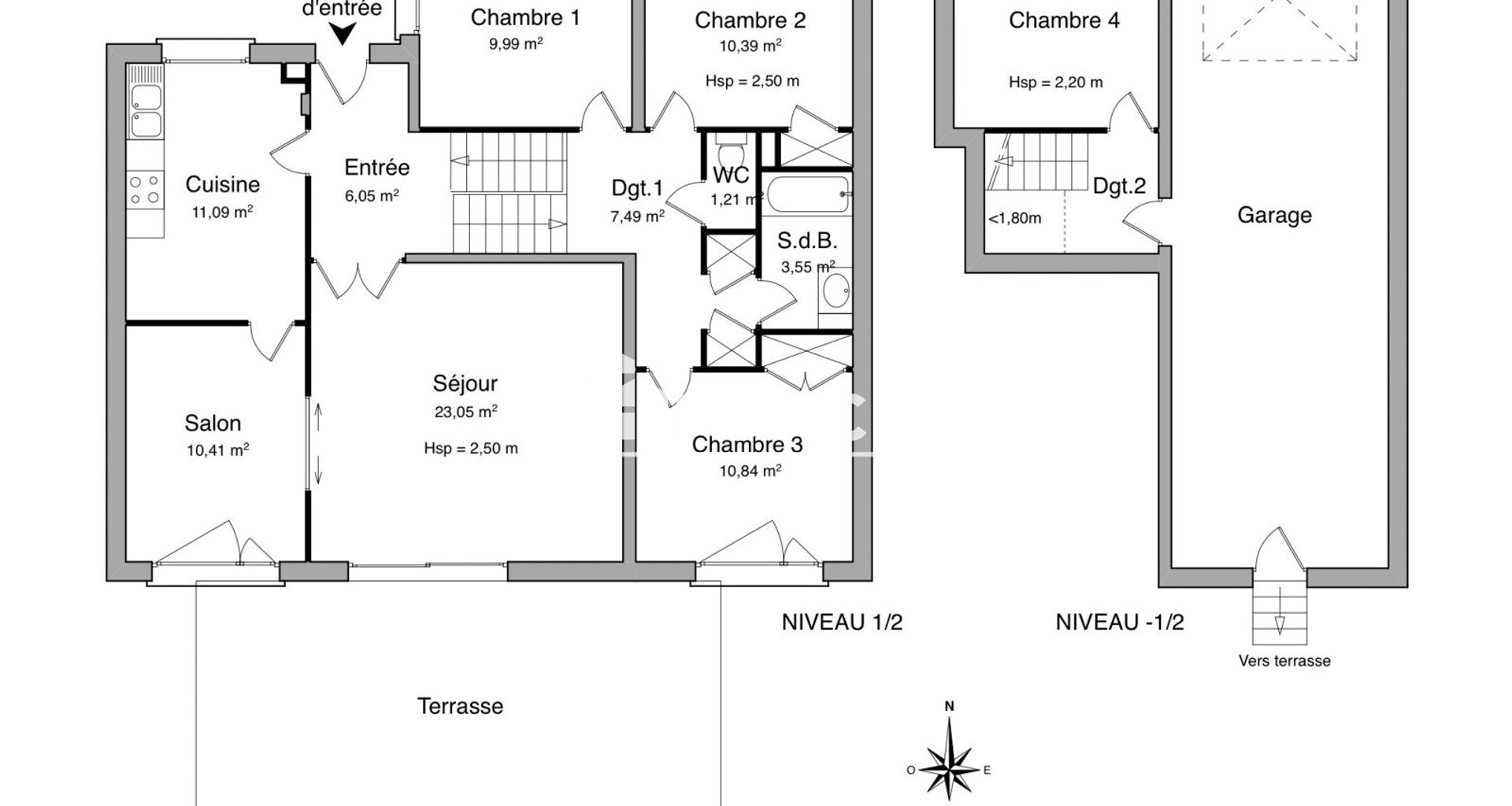 Maison à louer, 94m², Bouxières-aux-Dames