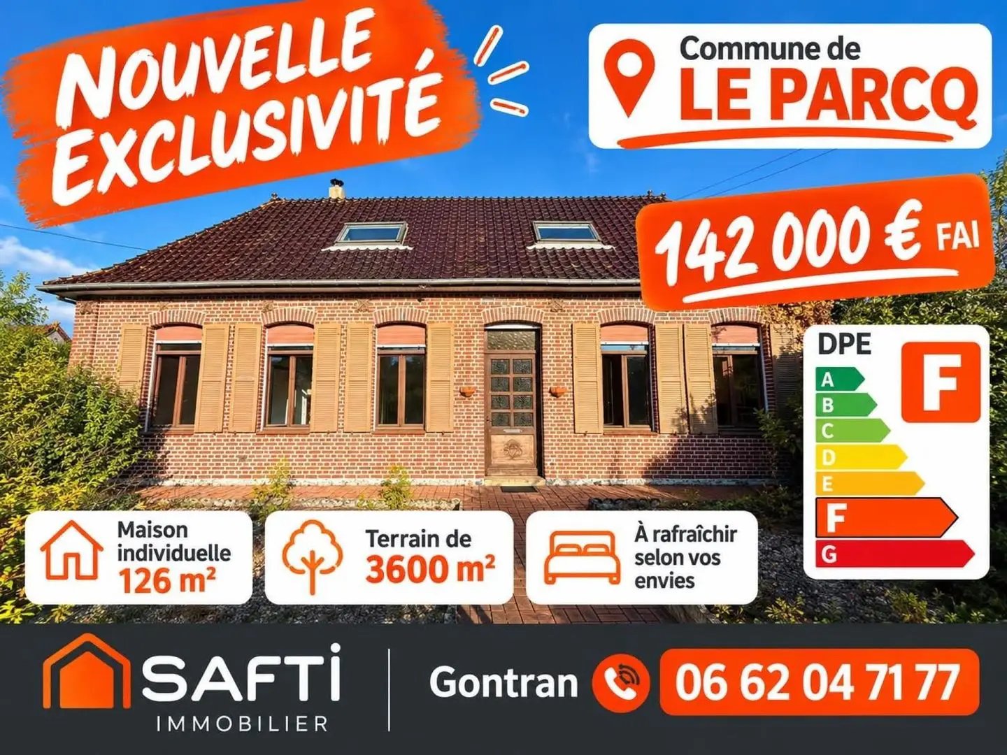 Maison à vendre, 126m², Le Parcq