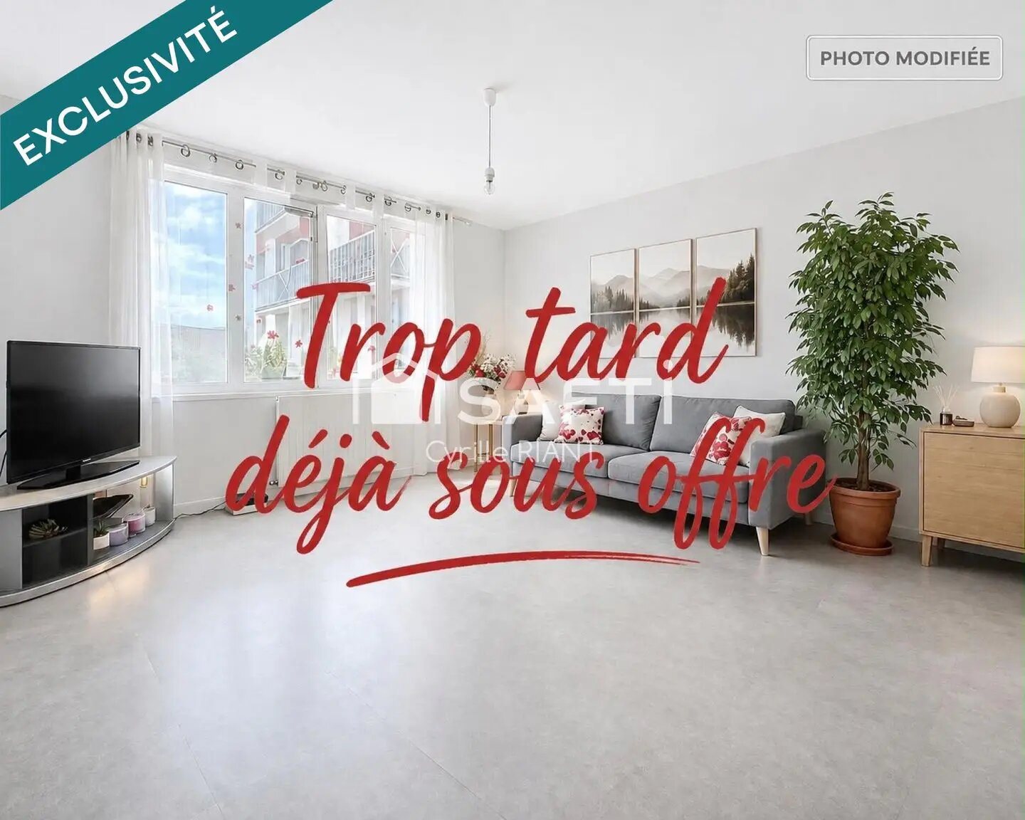 Appartement à vendre, 61m², Rives