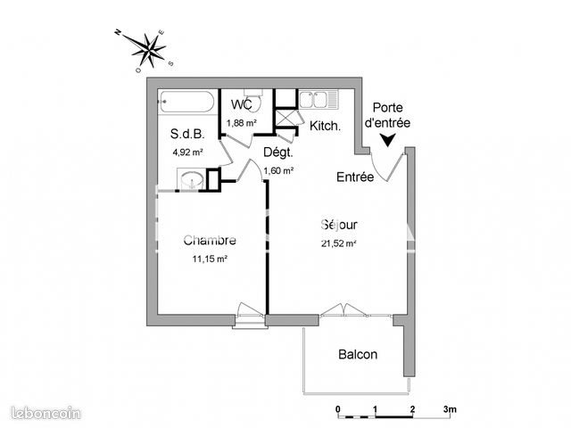 Appartement à louer, 41m², Marignier