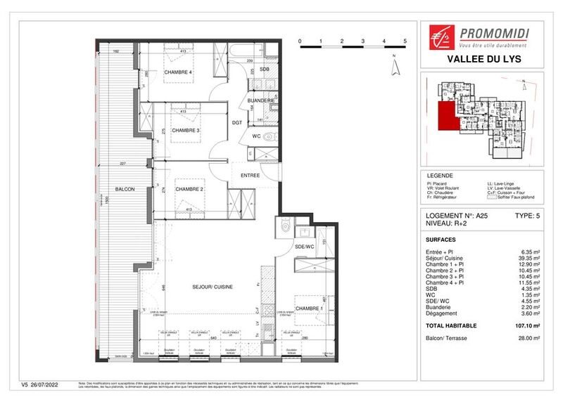 Appartement à vendre, 107m², Escalquens
