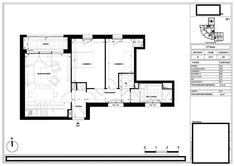 Appartement à vendre, 103m², Gennevilliers