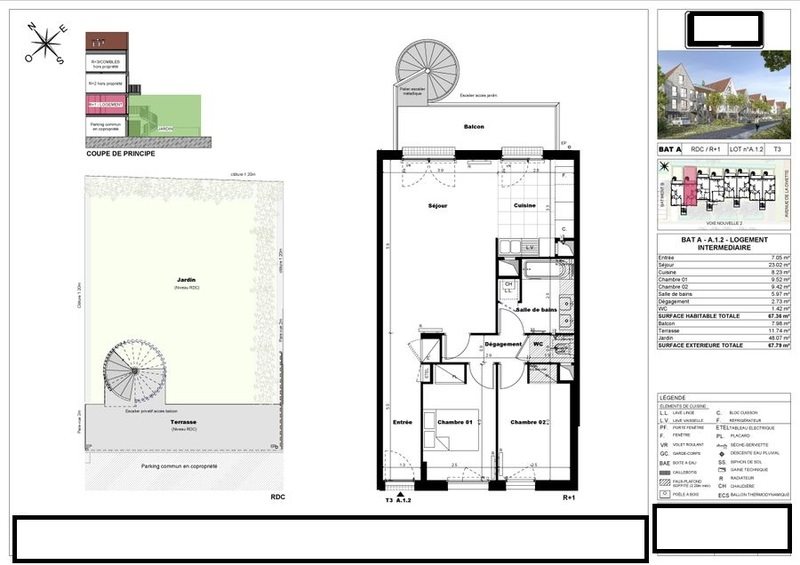 Appartement à vendre, 67m², Cabourg