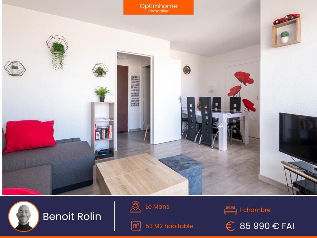 Appartement à vendre, 53m², Le Mans