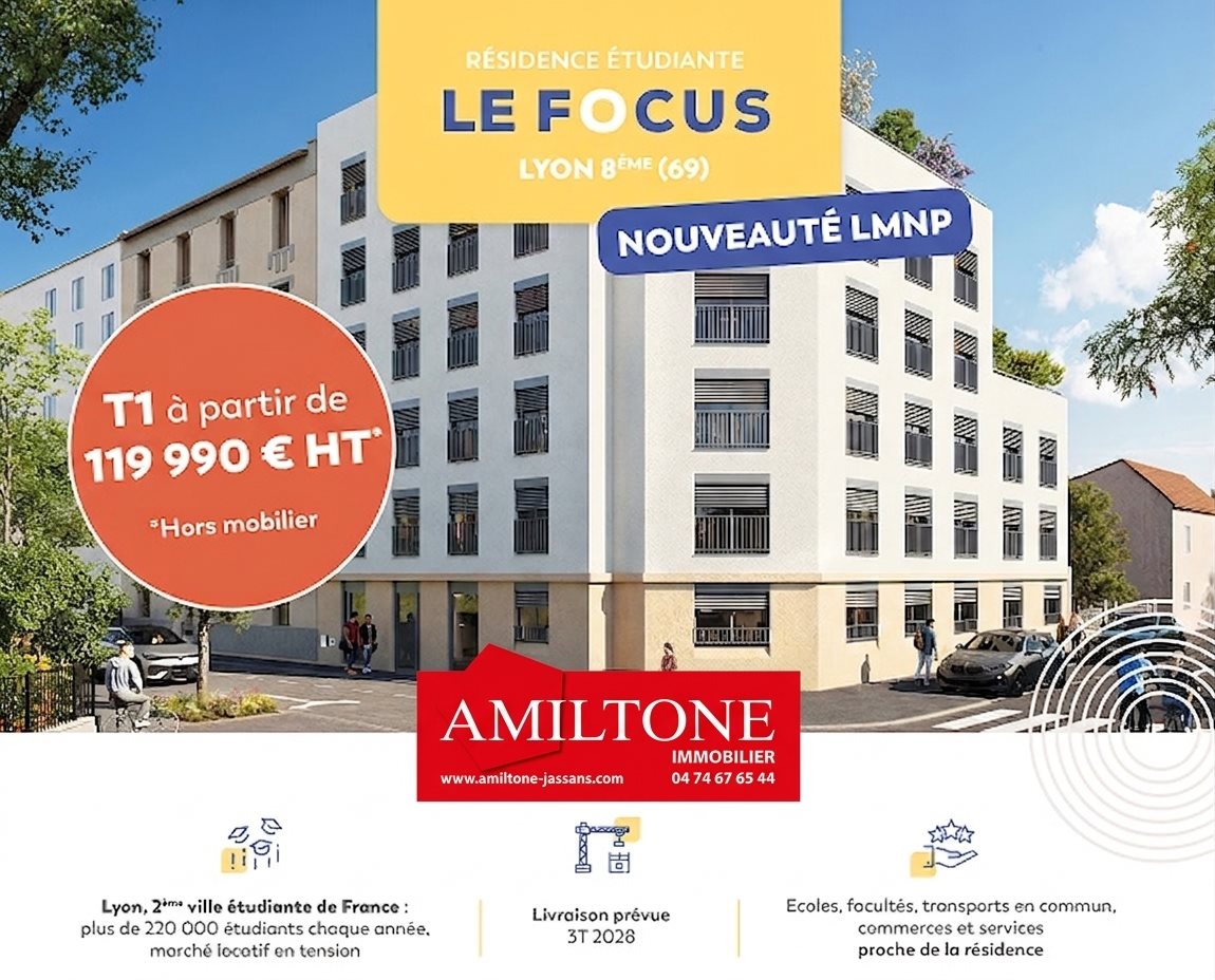 Appartement à vendre, 19m², Lyon 8ème
