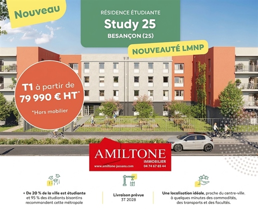 1 pièce 18 m² · à Besançon · 18 m² · 79 990 €