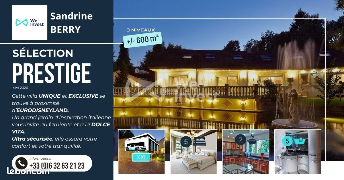 Maison à vendre, 600m², Quincy-Voisins