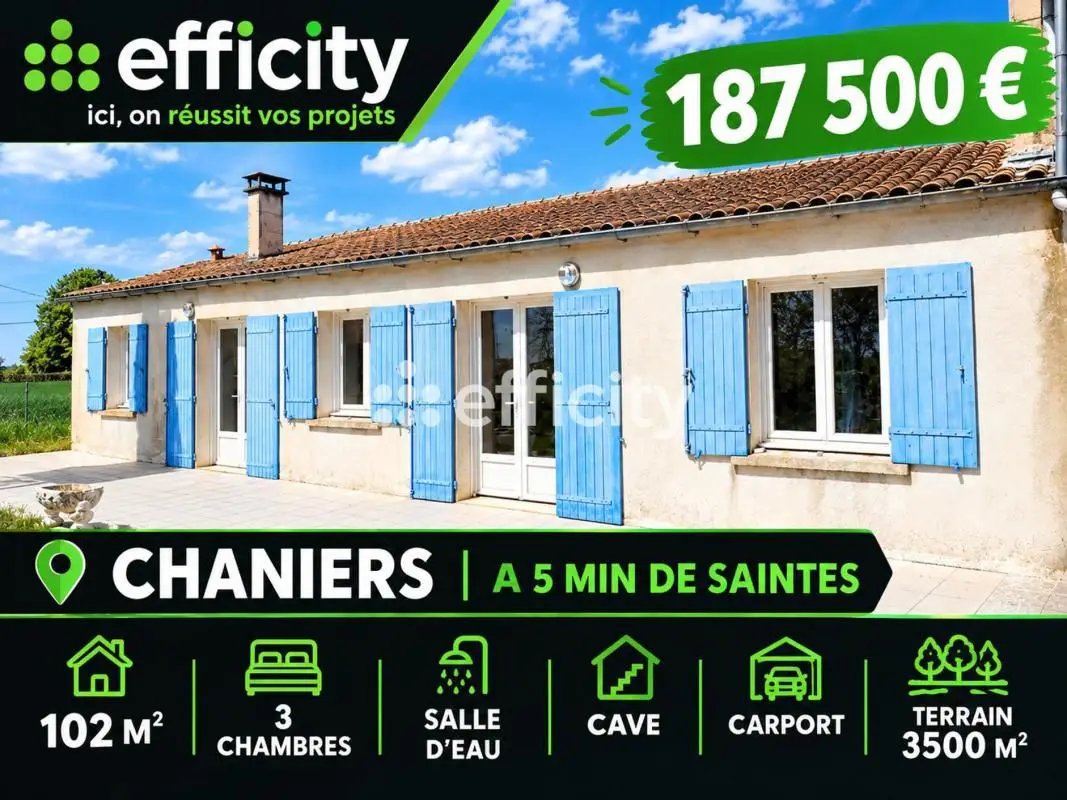 Maison à vendre, 102m², Chaniers