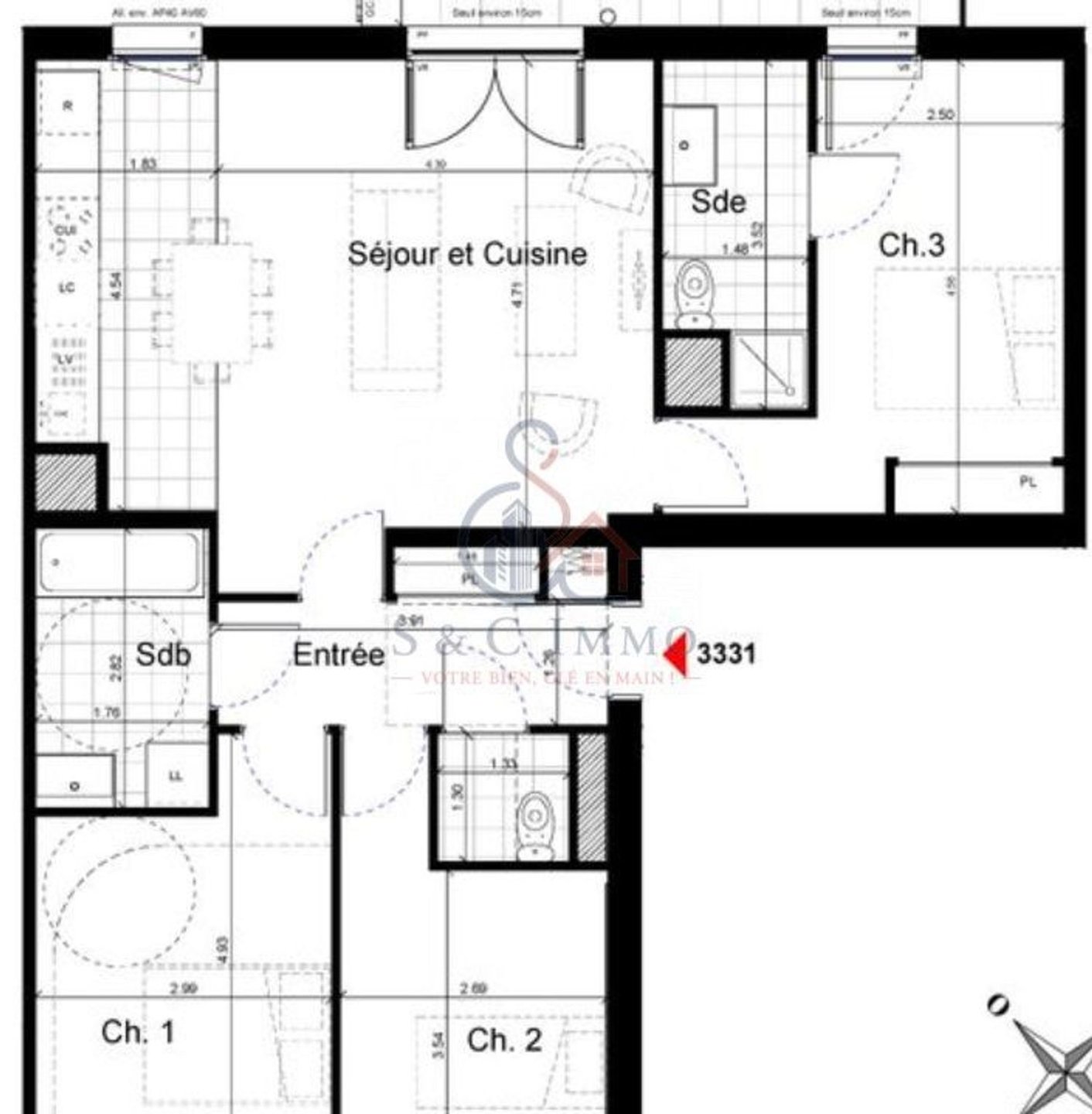 Appartement à vendre, 82m², Gennevilliers