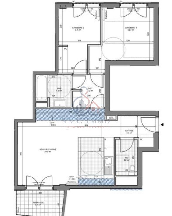 Appartement à vendre, 67m², Gennevilliers