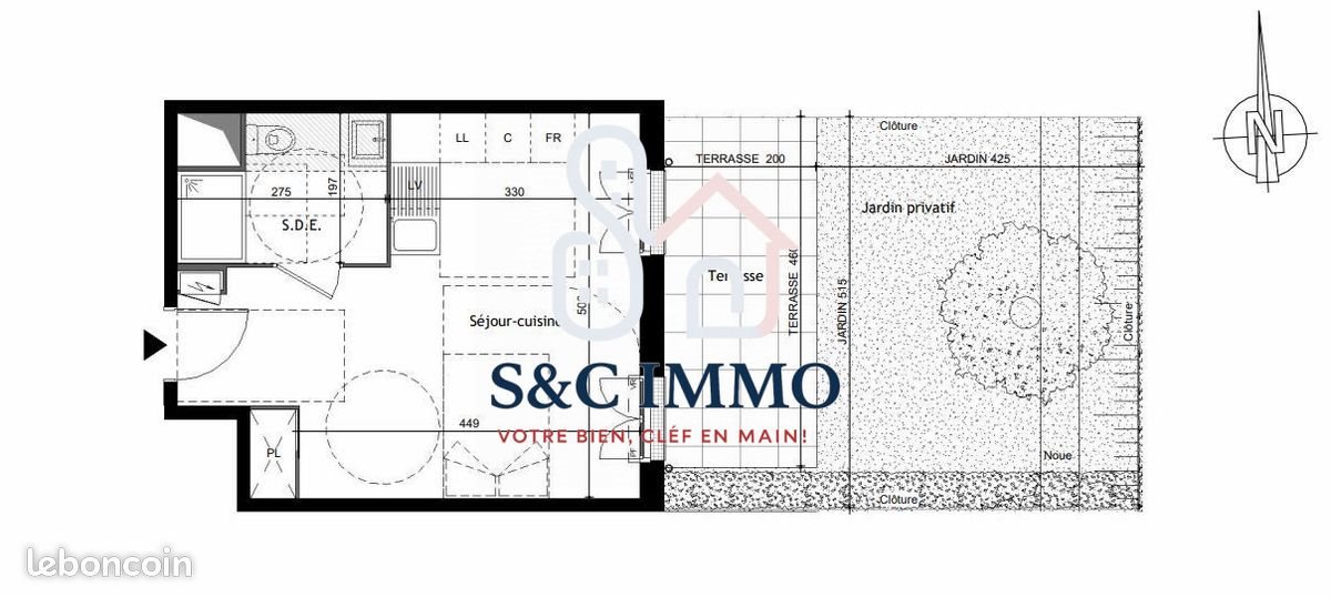 Appartement à vendre, 29m², Le Blanc-Mesnil