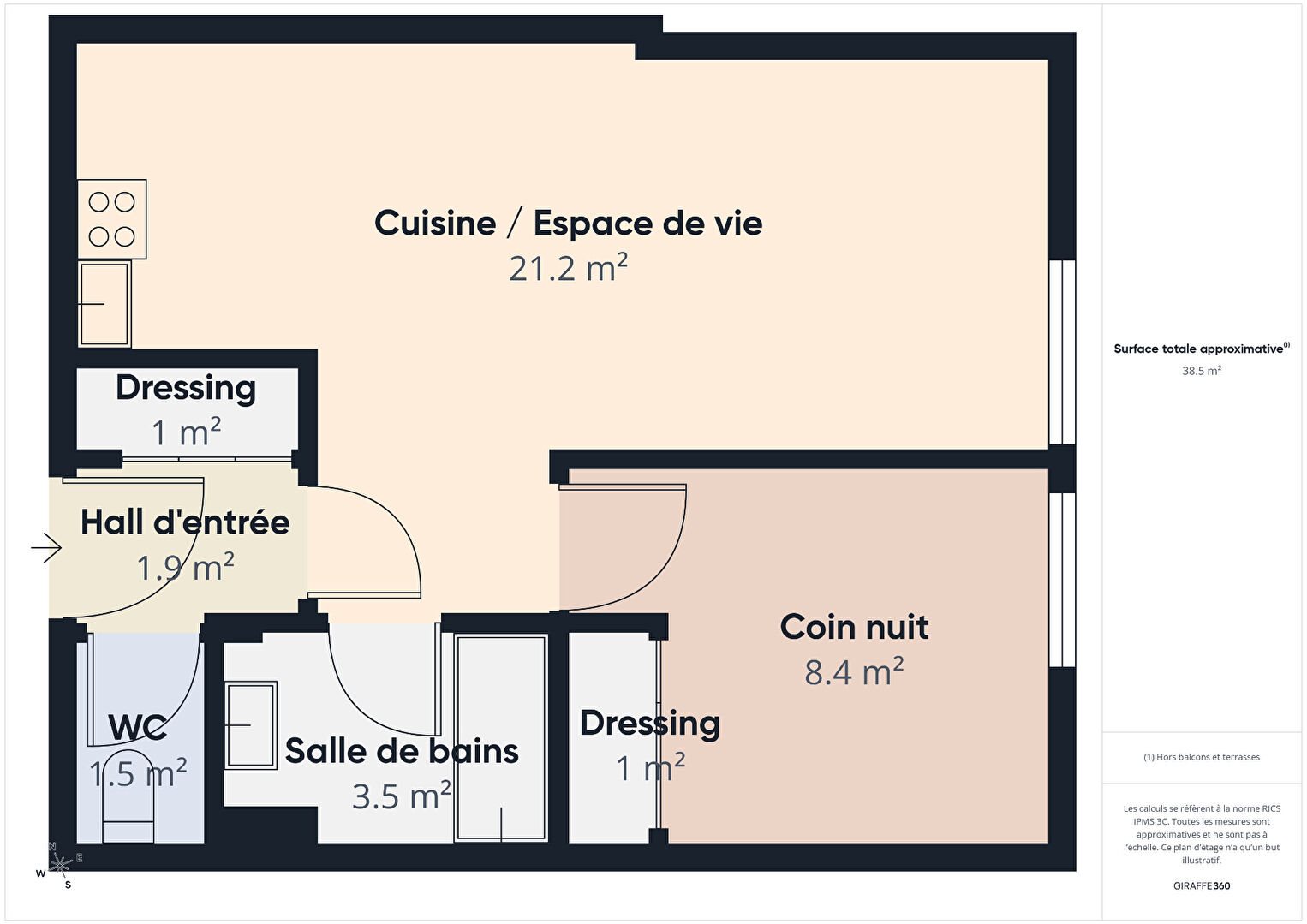 Appartement à vendre, 39m², Albi
