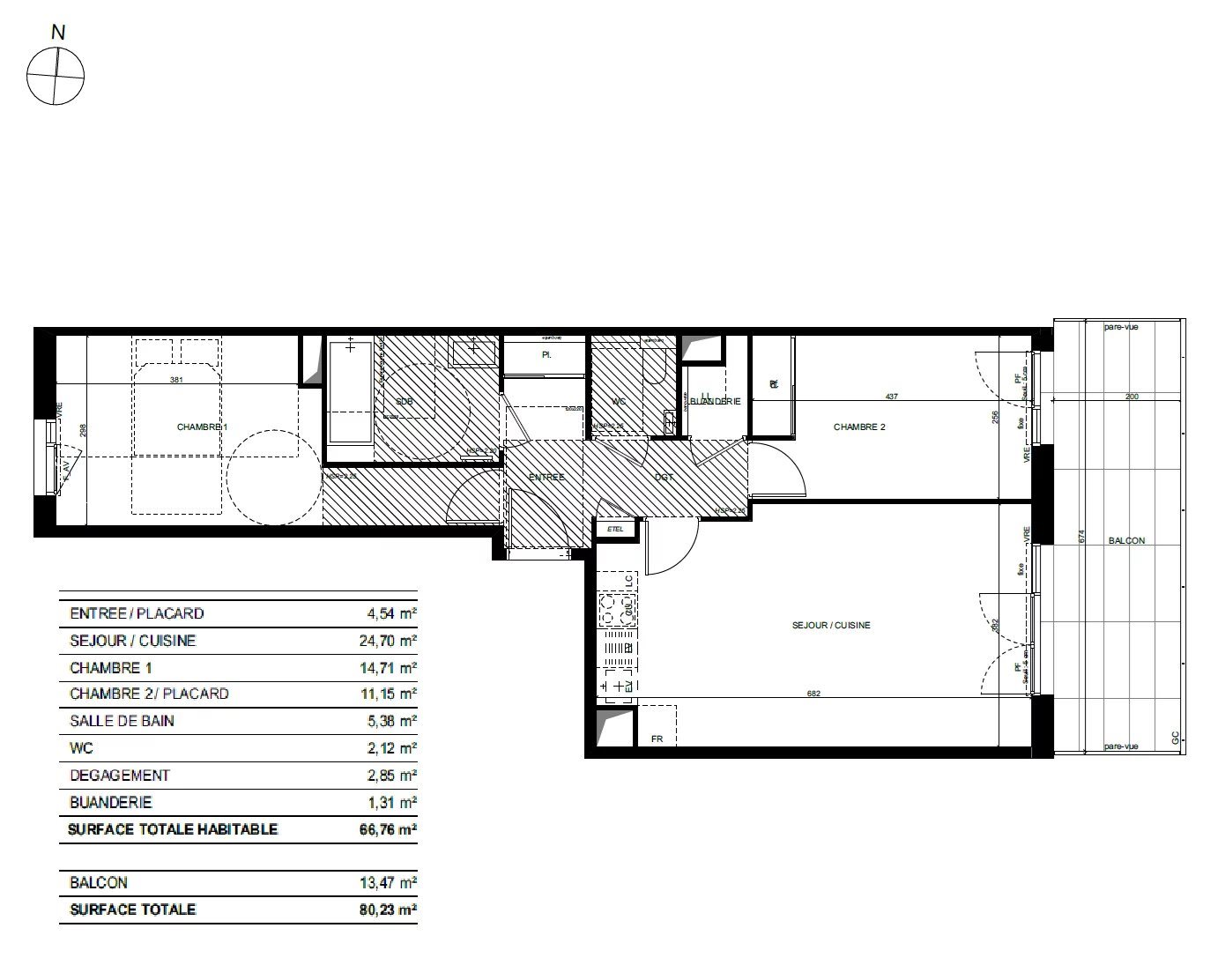 Appartement à vendre, 66m², Saint-Laurent-du-Var