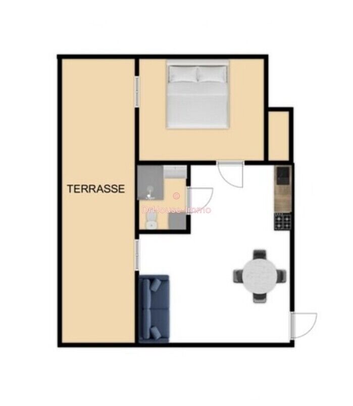 Appartement à louer, 38m², Beausoleil