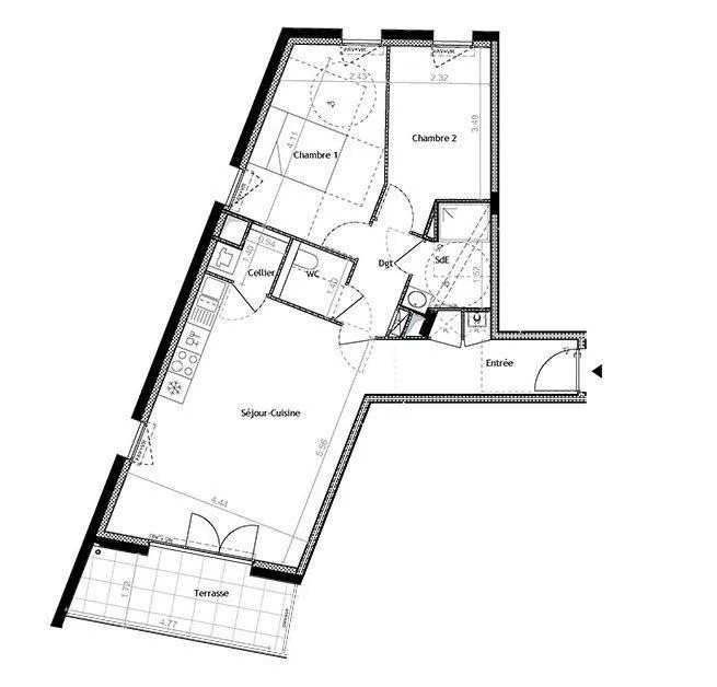 Appartement à vendre, 66m², Pontchâteau