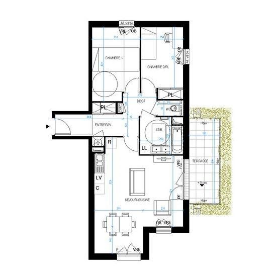 Appartement à vendre, 68m², Pornic