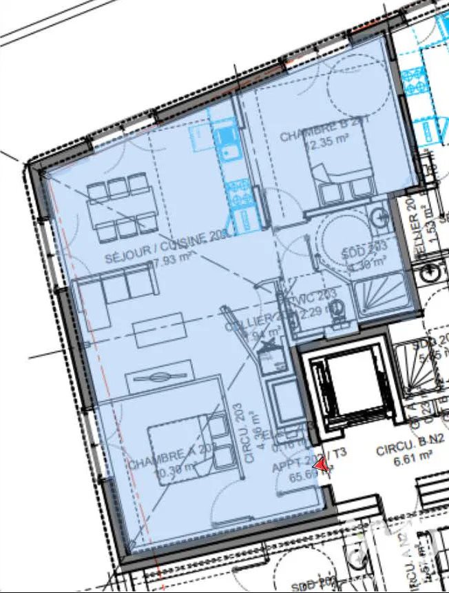 Appartement à vendre, 62m², Calais