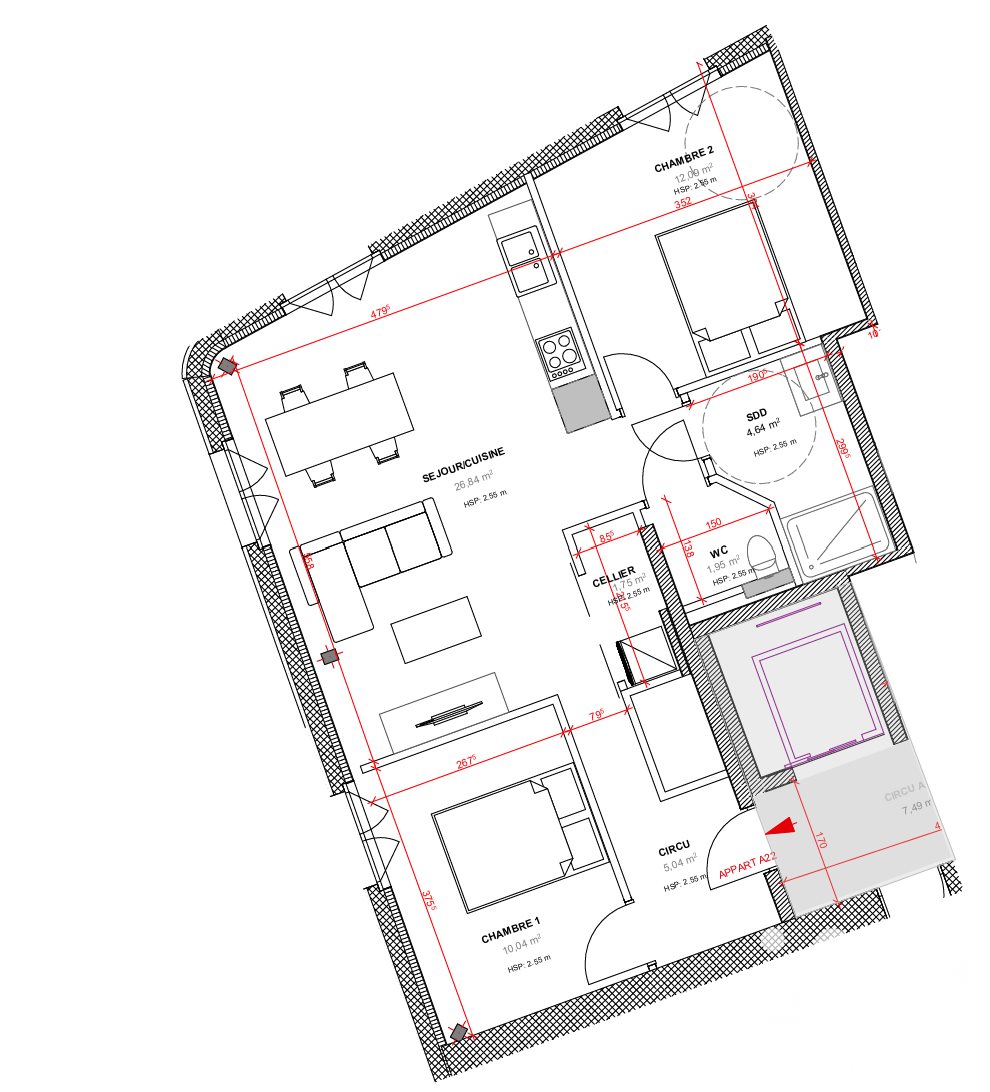 Appartement à vendre, 62m², Calais