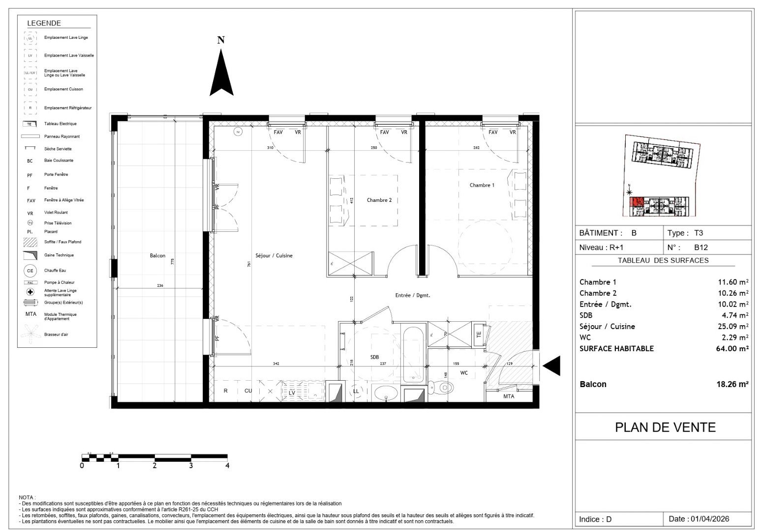 Appartement à vendre, 64m², Castelnau-le-Lez