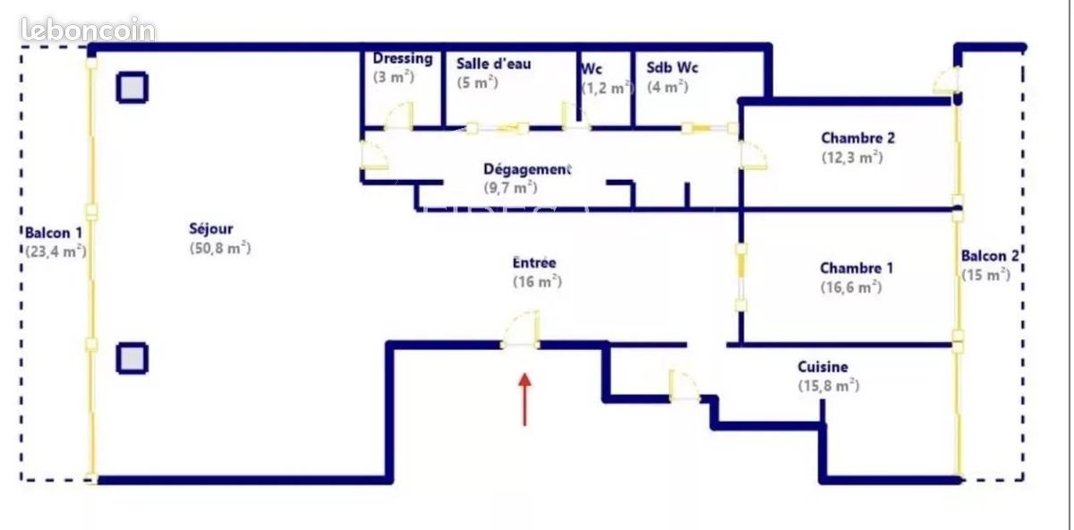 Appartement à louer, 134m², Marseille 8ème