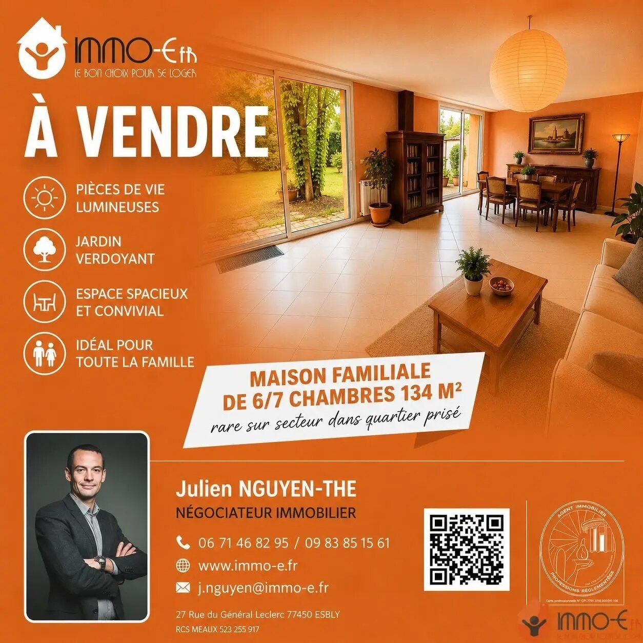 Maison à vendre, 134m², Esbly