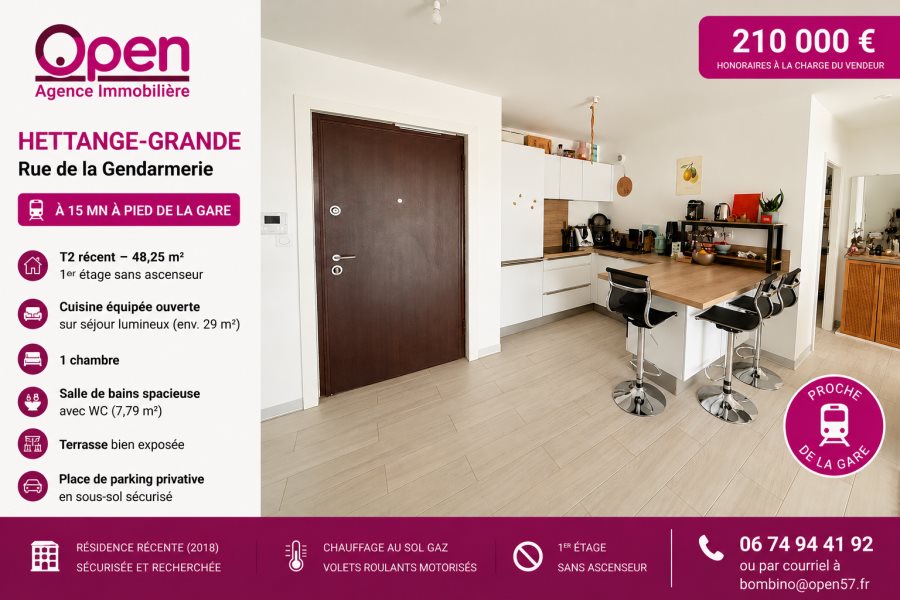 Appartement à vendre, 48m², Hettange-Grande