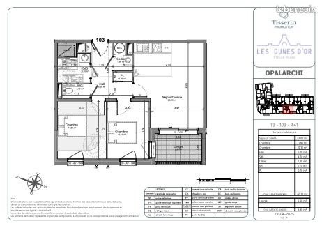 Appartement à vendre, 60m², Cucq
