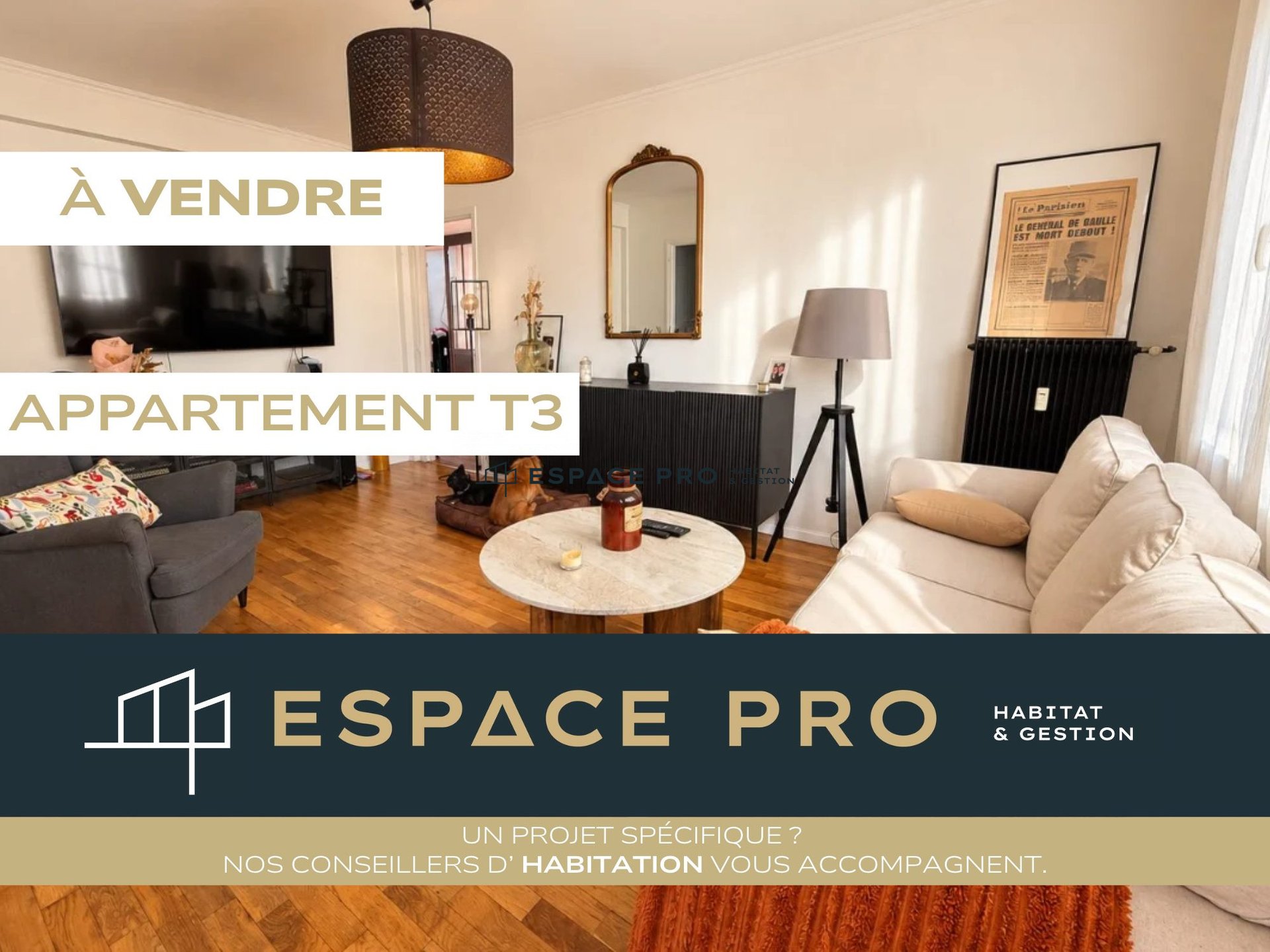Appartement à vendre, 65m², Caen