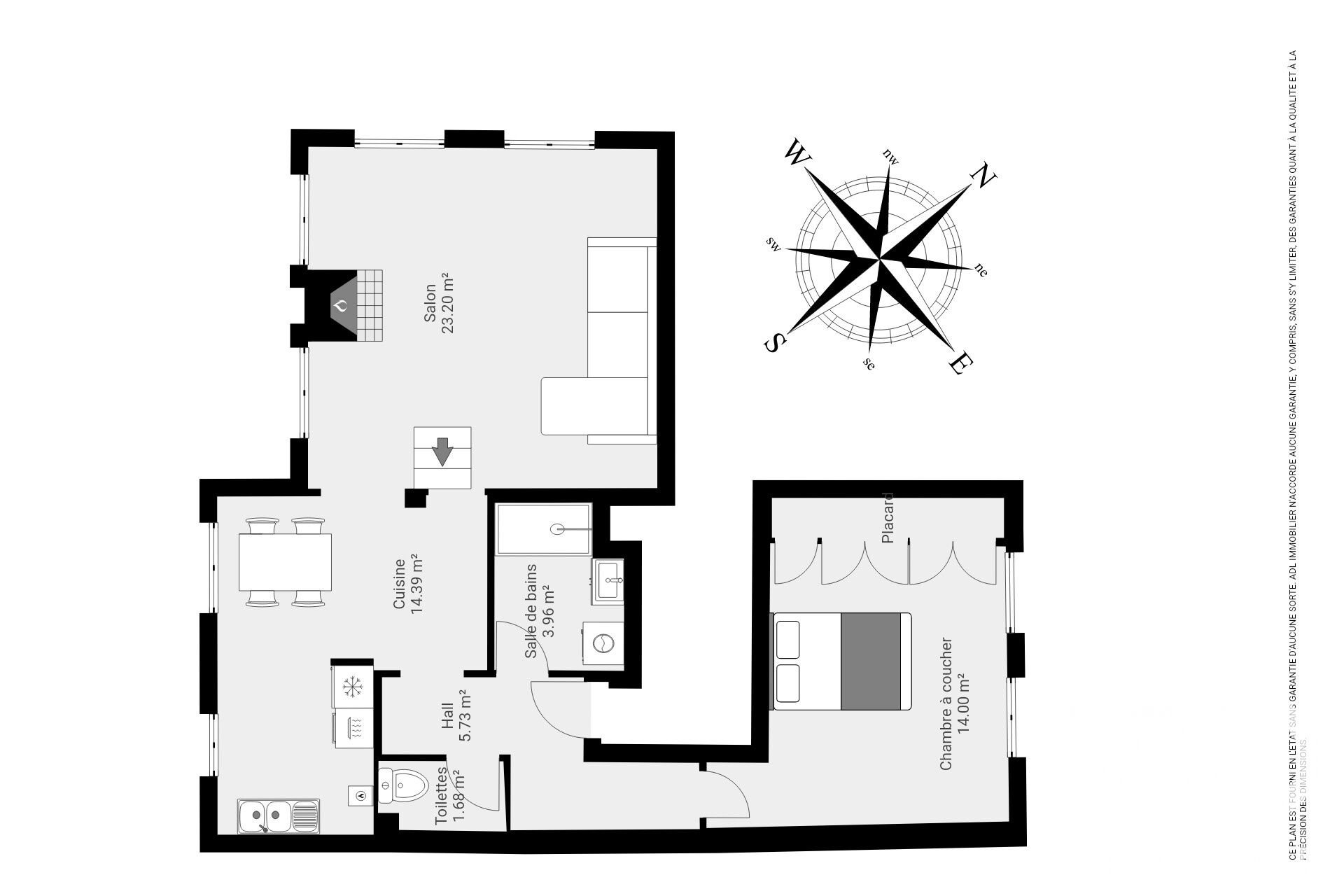 Appartement à vendre, 63m², Chartres