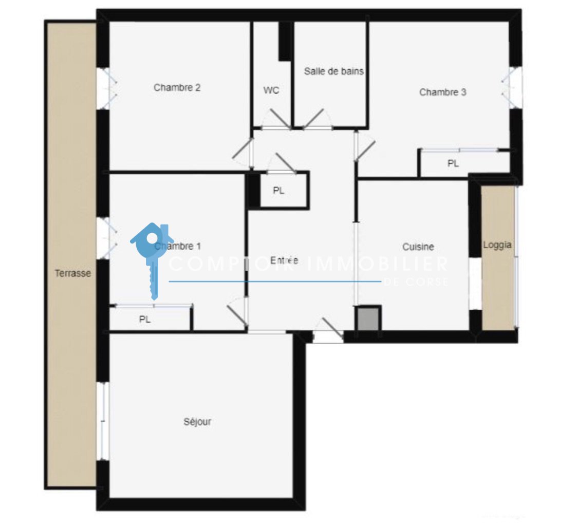Appartement à vendre, 84m², Ajaccio
