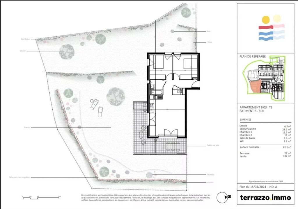 Appartement à vendre, 62m², Nice