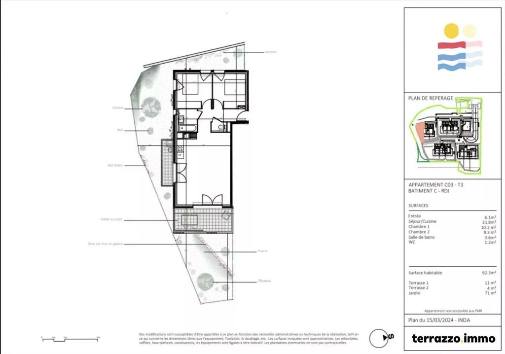 Appartement à vendre, 62m², Nice