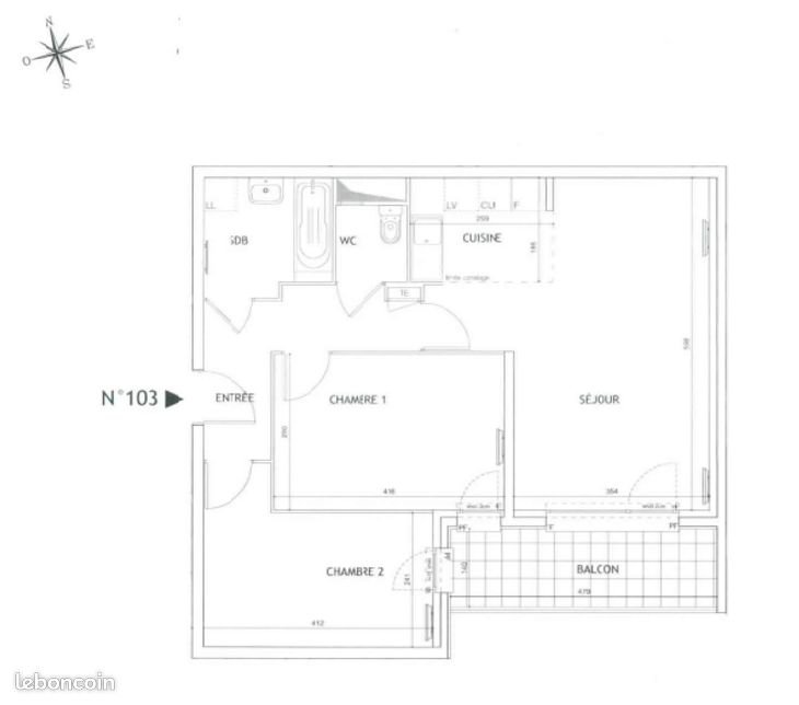 Appartement à vendre, 62m², Montreuil