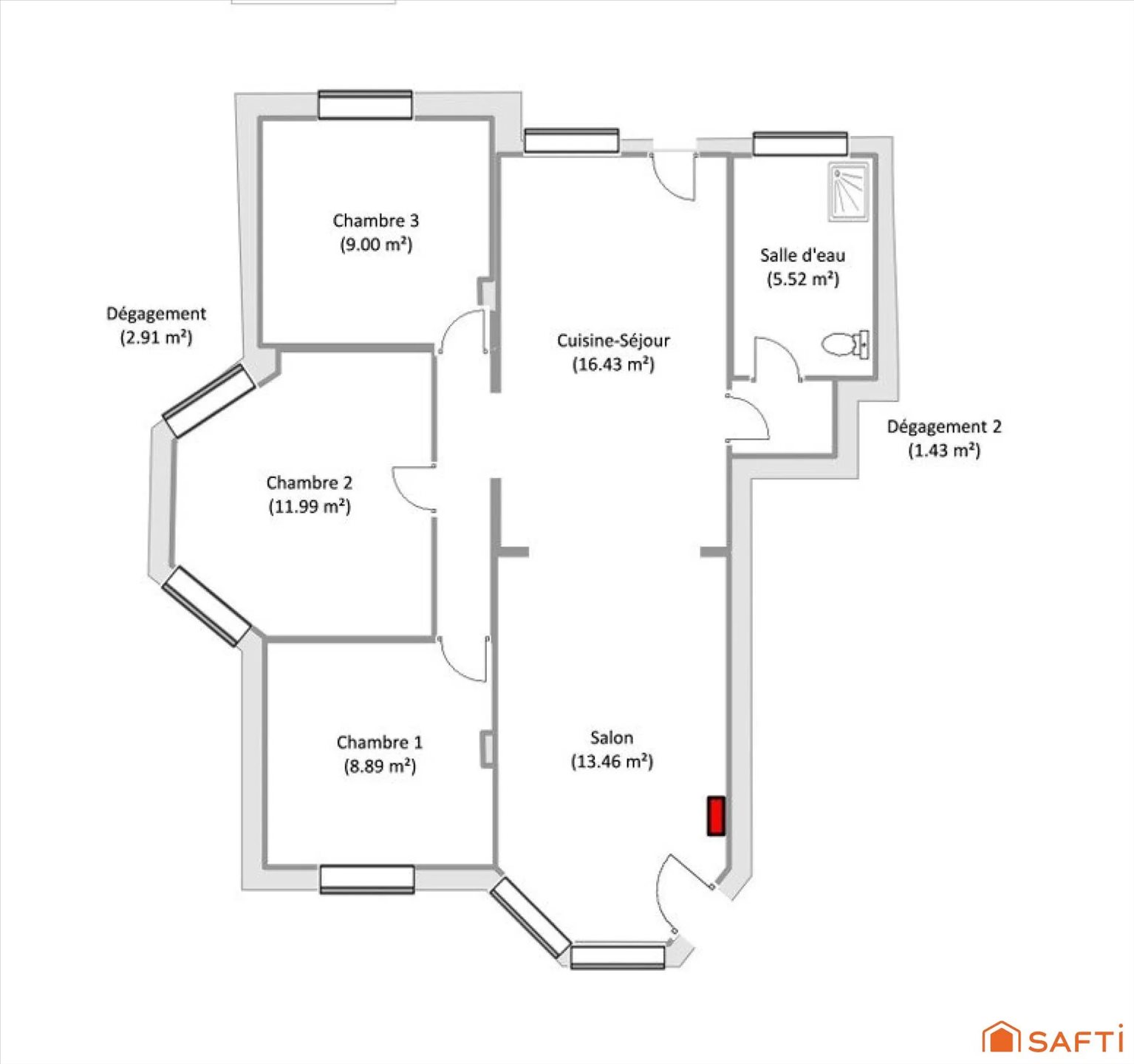 Appartement à vendre, 70m², Fort-Mahon-Plage