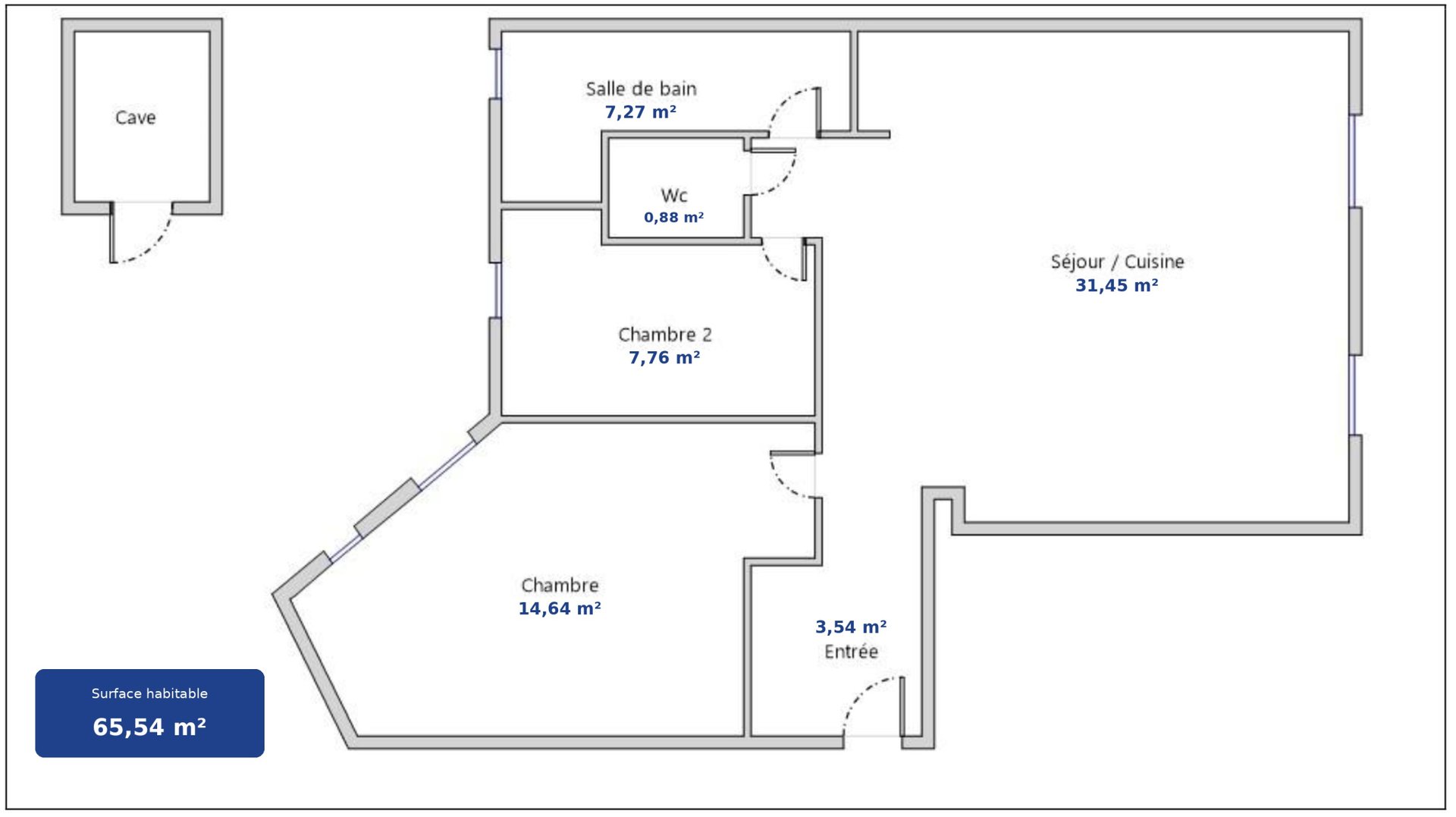 Appartement à vendre, 66m², Neuilly-sur-Seine