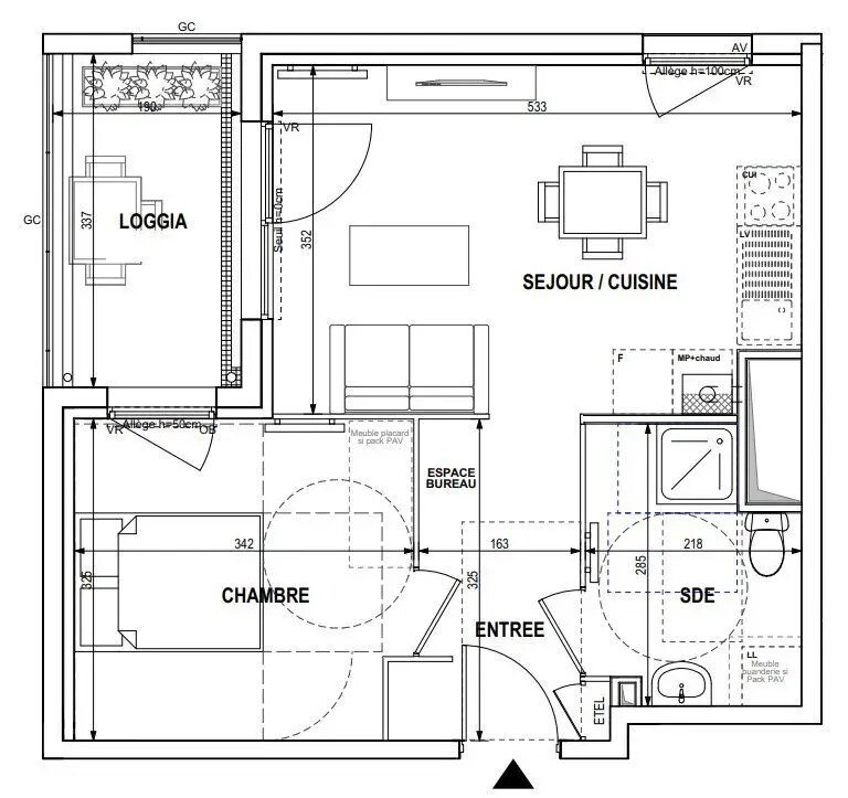 Appartement à louer, 43m², Roubaix