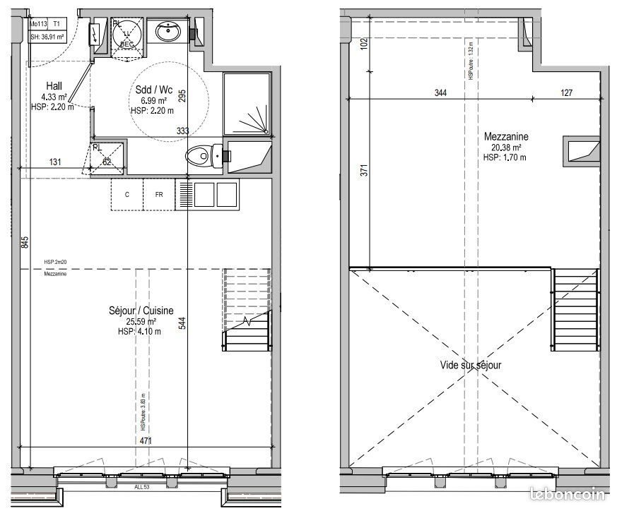 Appartement à louer, 35m², Marquette-lez-Lille