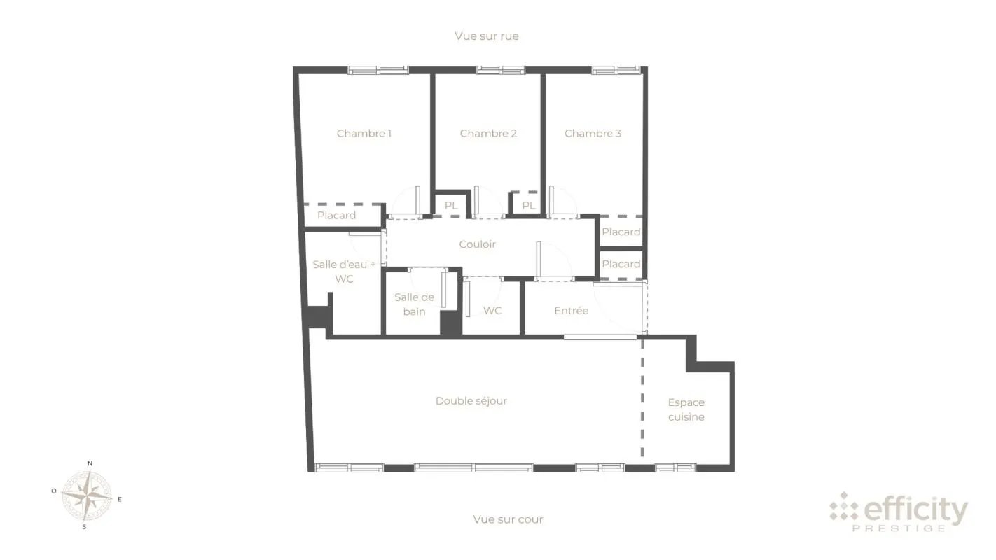 Appartement à vendre, 87m², Paris 17ème