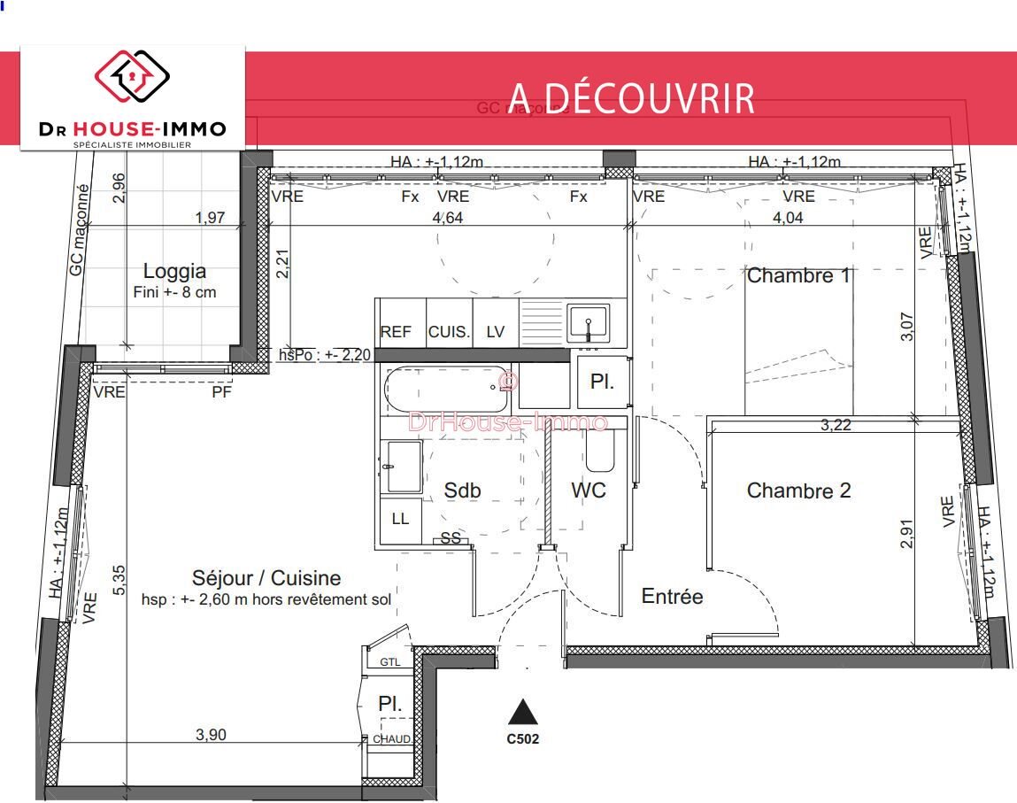 Appartement à vendre, 68m², Mérignac