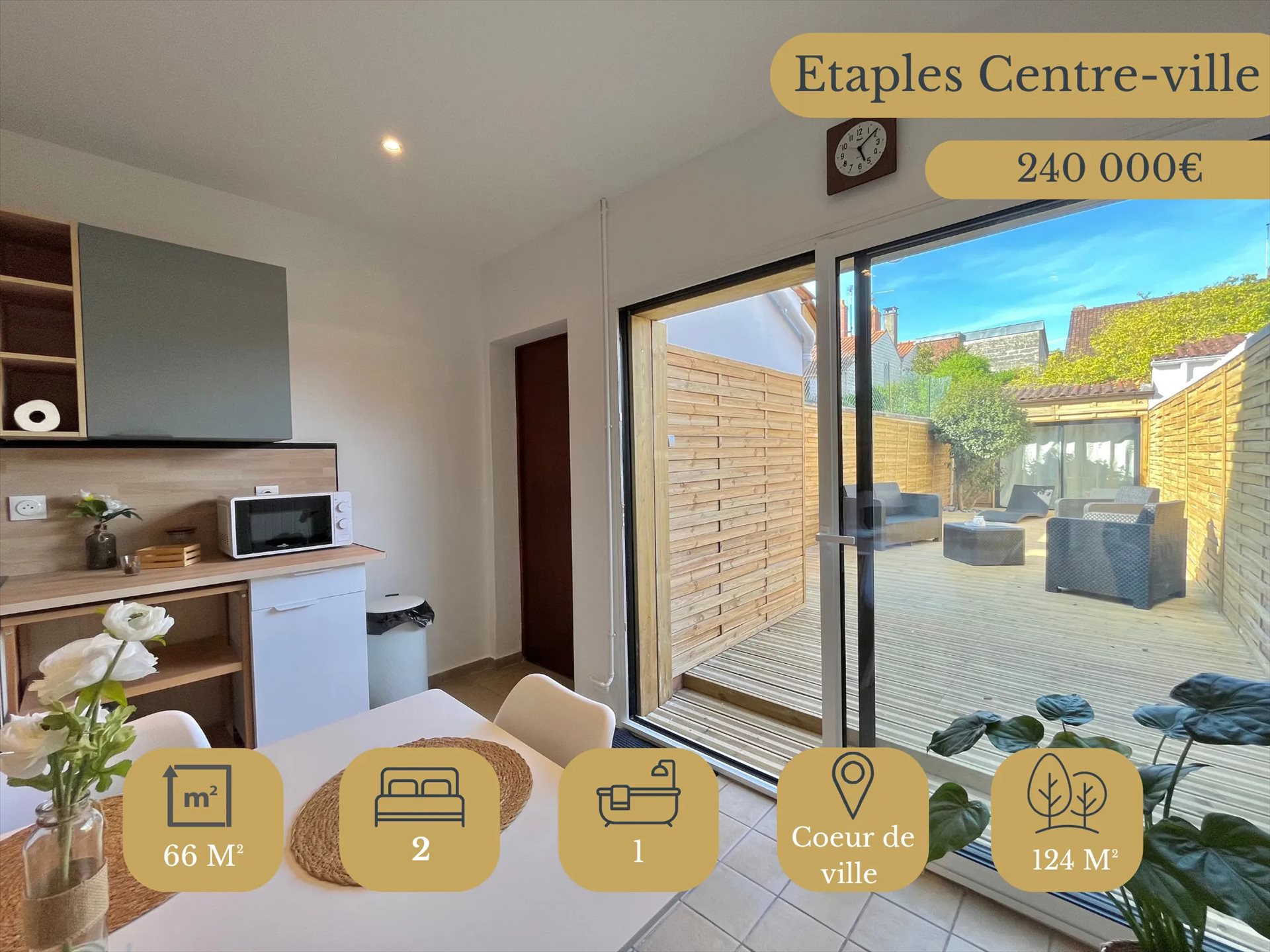 Maison à vendre, 66m², Etaples