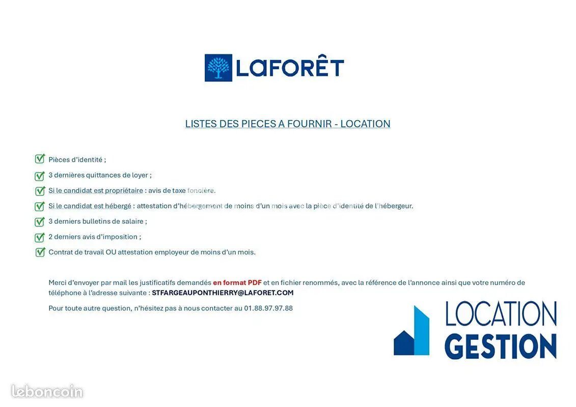 Appartement à louer, 30m², Saint-Fargeau-Ponthierry