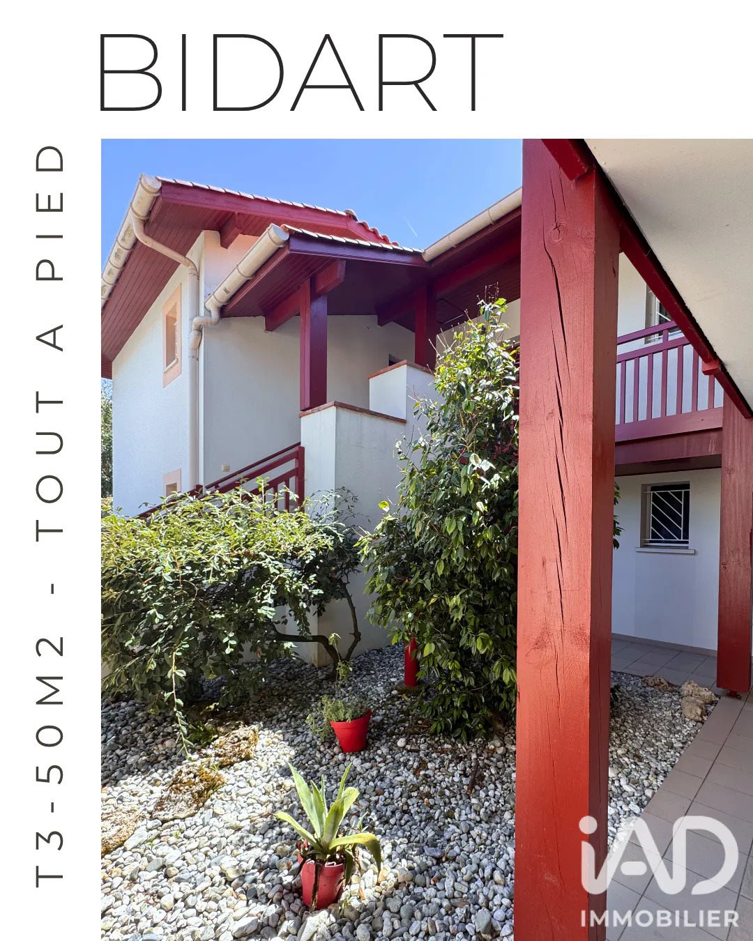 Appartement à vendre, 52m², Bidart