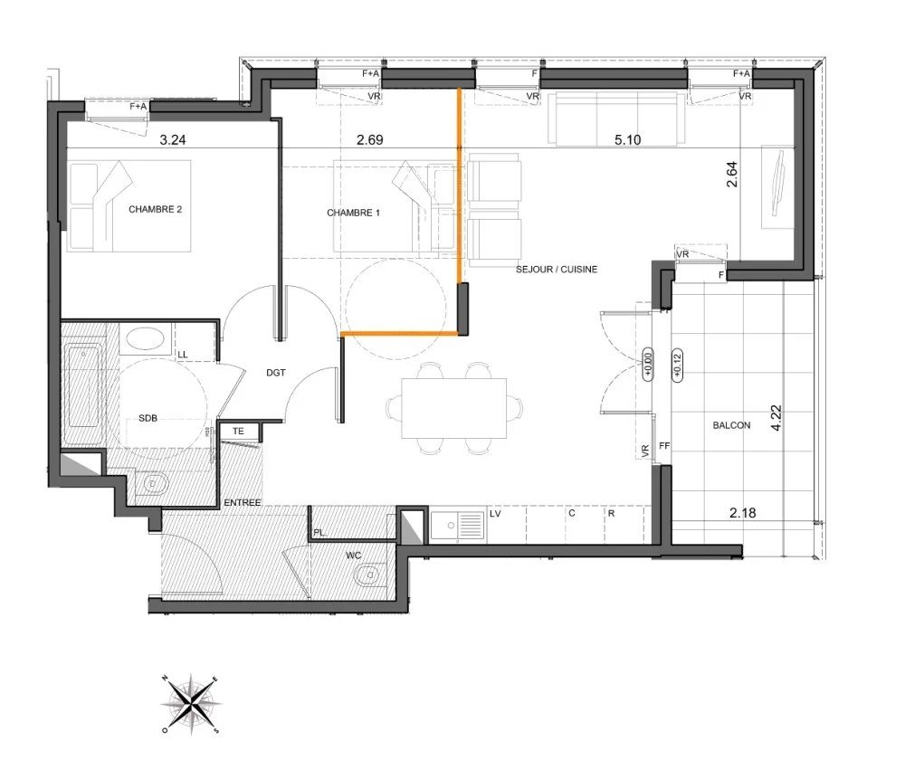 Appartement à vendre, 68m², Golfe-Juan