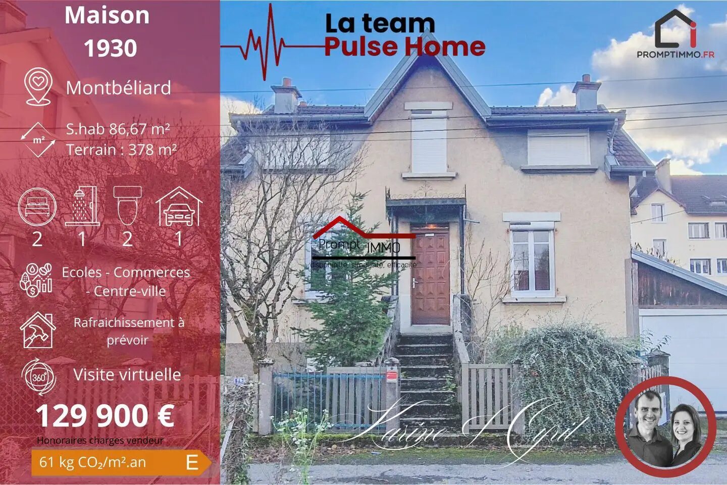 Maison à vendre, 86m², Montbéliard