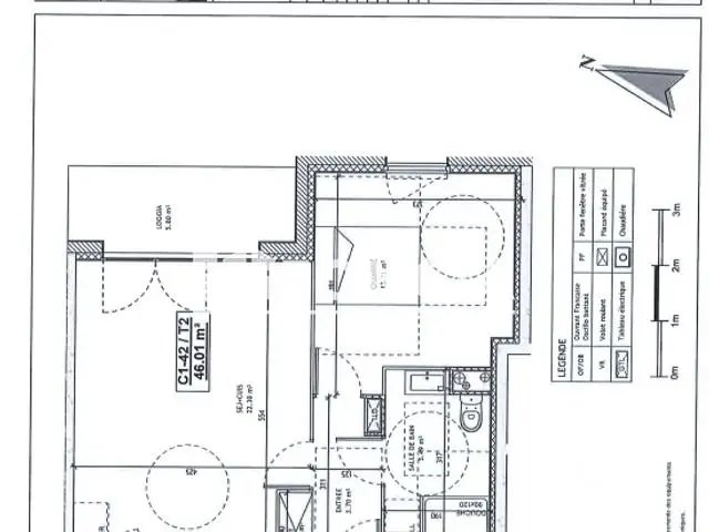 Appartement à louer, 46m², Mons-en-Baroeul