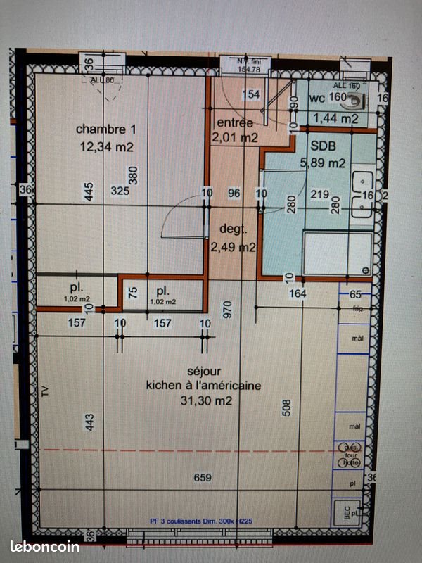 Appartement à louer, 55m², Saint-Georges-sur-Eure