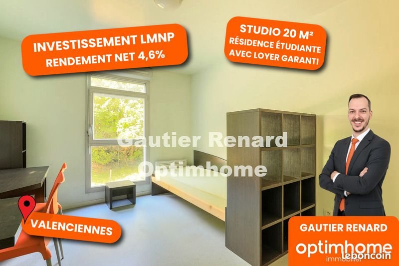 Appartement à vendre, 19m², Valenciennes